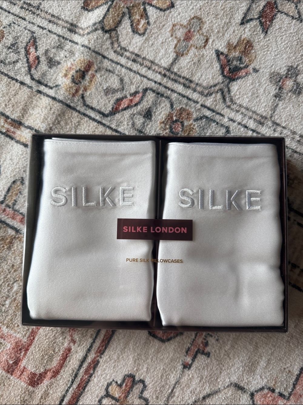 White Silk Pillowcase set of 2